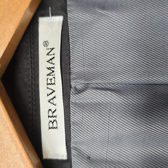 Braveman Men's Mod Mp200-05 Charcoal Gray Two-piece Suit 50r 44w NWT - Picture 8 of 17